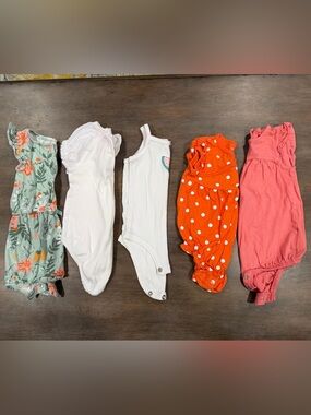 Girls 12m onesie bundle